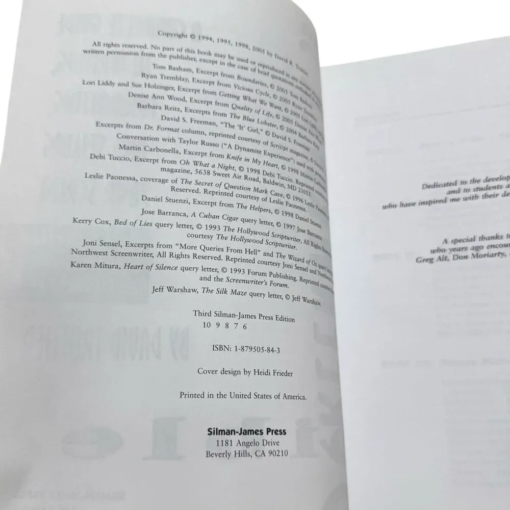 The Screenwriter's Bible: Writing, Formatting... by David Trottier 4th ed. 2005